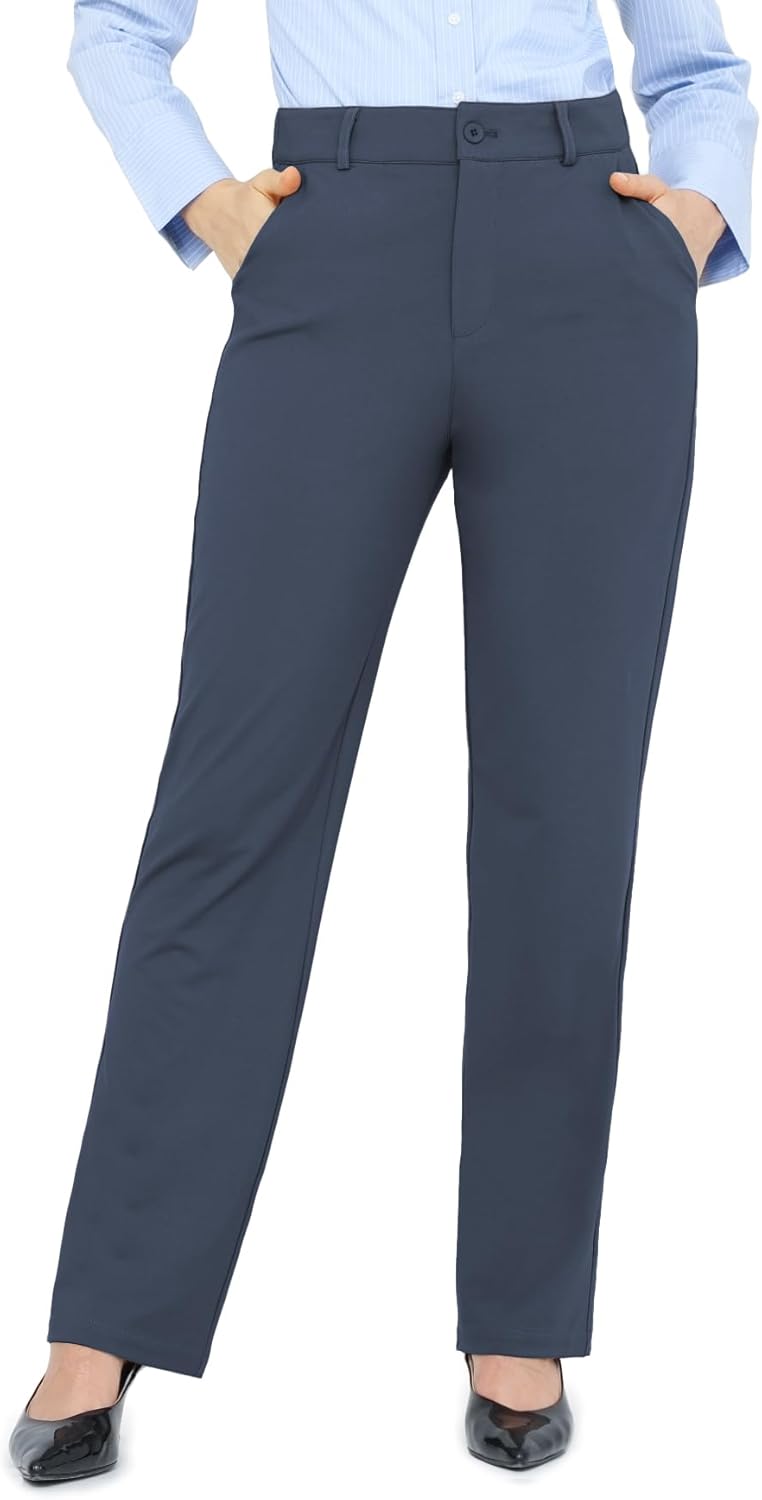 Bamans Dress Pants for Women - Tummy Control Office Trousers