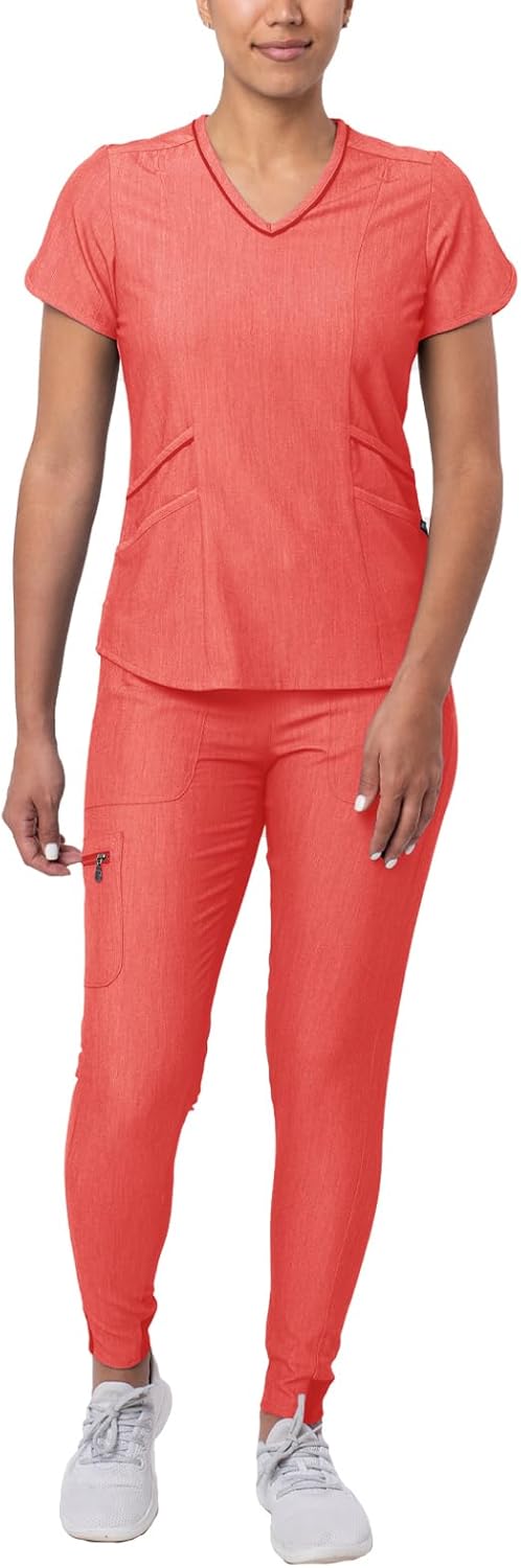 Adar Pro Modern Athletic Scrub Set for Women - Stylish Comfort