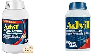 Advil Dual Action Coated Caplets for Powerful Pain Relief