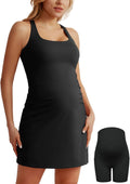 Maternity Tennis Dress with Built-In Bra and Detachable Shorts