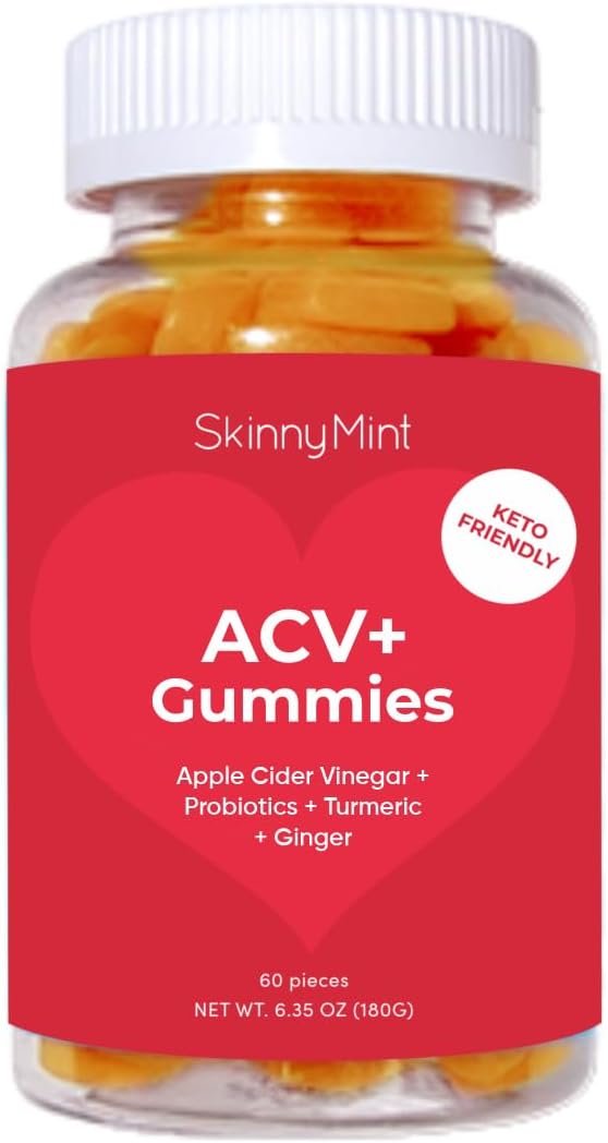 SkinnyMint Super ACV Gummies - Gut Health Boost!