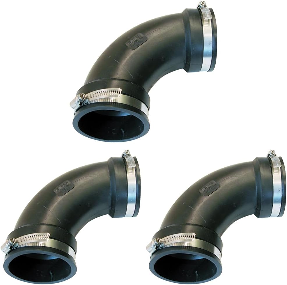 Fernco Qwik Ells QL-150 Pack of 3 for Flexible Plumbing Needs