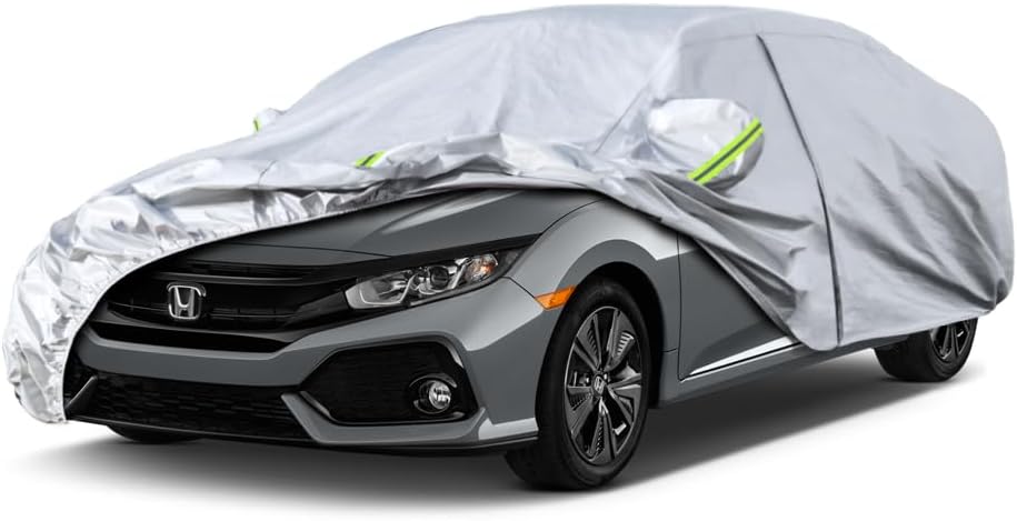 6 Layers Car Cover Custom Fit for Honda Civic Sedan 1995-2025