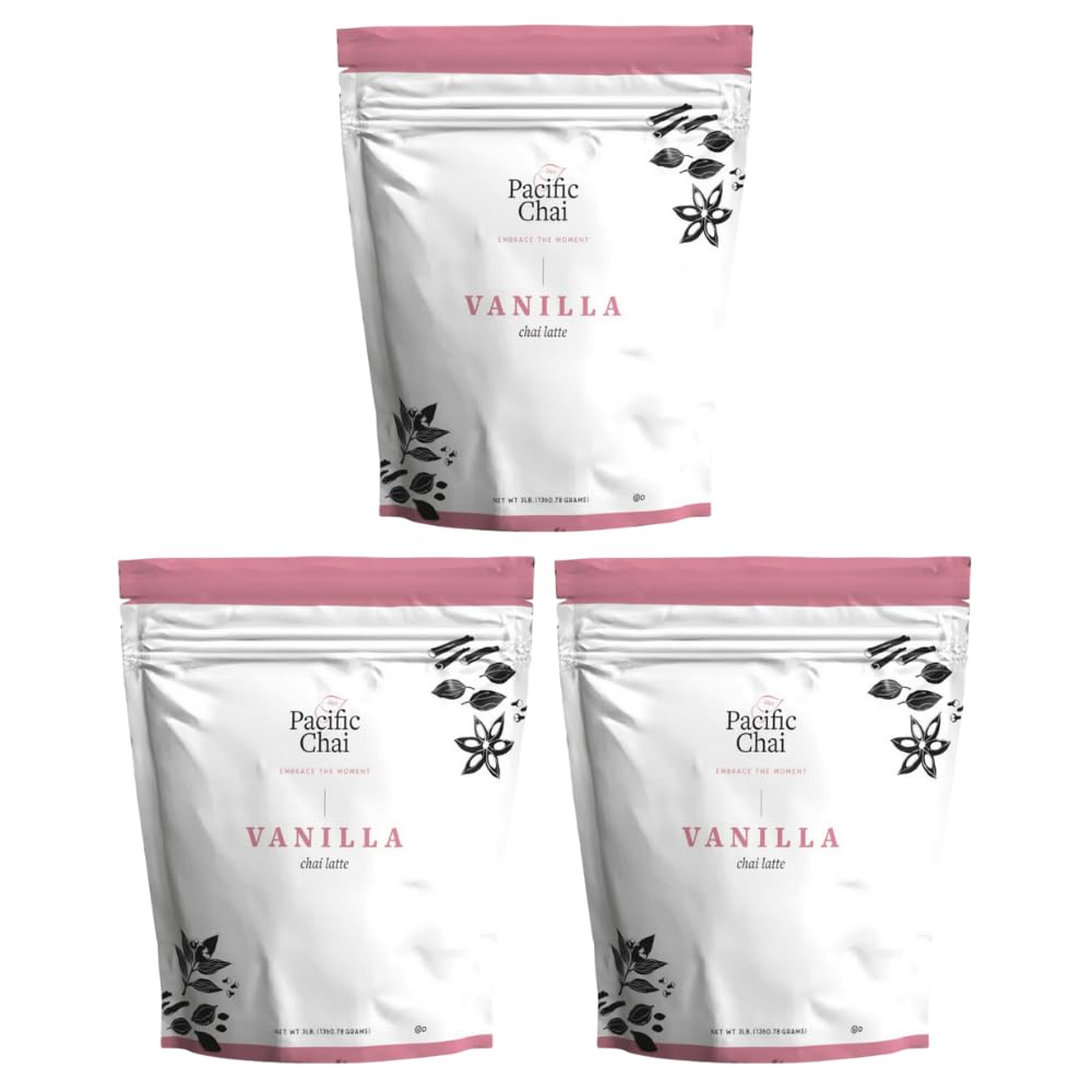 Pacific Chai Instant Powdered Chai Mix for Vanilla Lovers