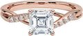 Moissanite Engagement Ring for Women Colorless VVS1 Solid Gold