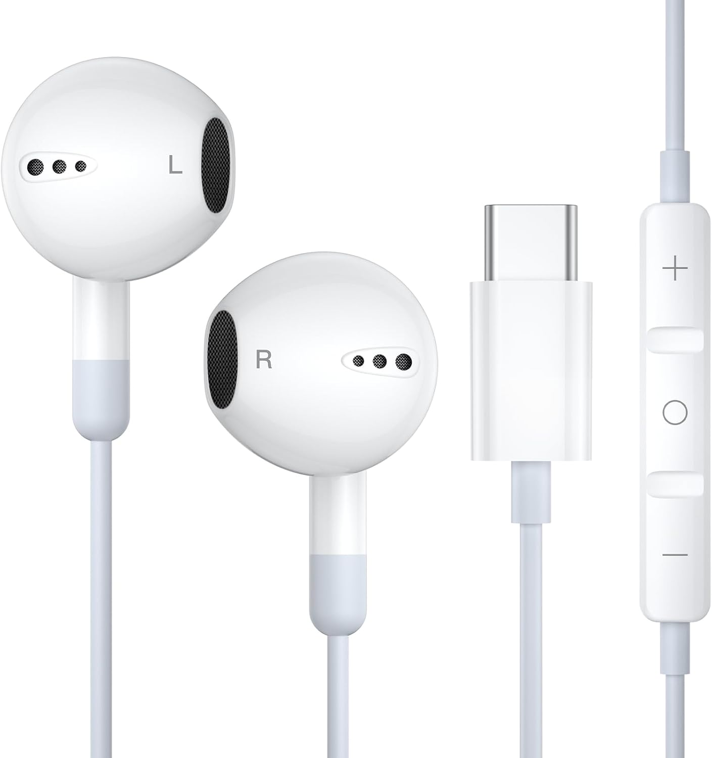 HiFi USB-C Earbuds w/ Mic & Volume Control - ZEALBON