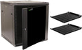 NavePoint 12U 19in Wall Mount Server Cabinet 600mm Depth - Secure Rack