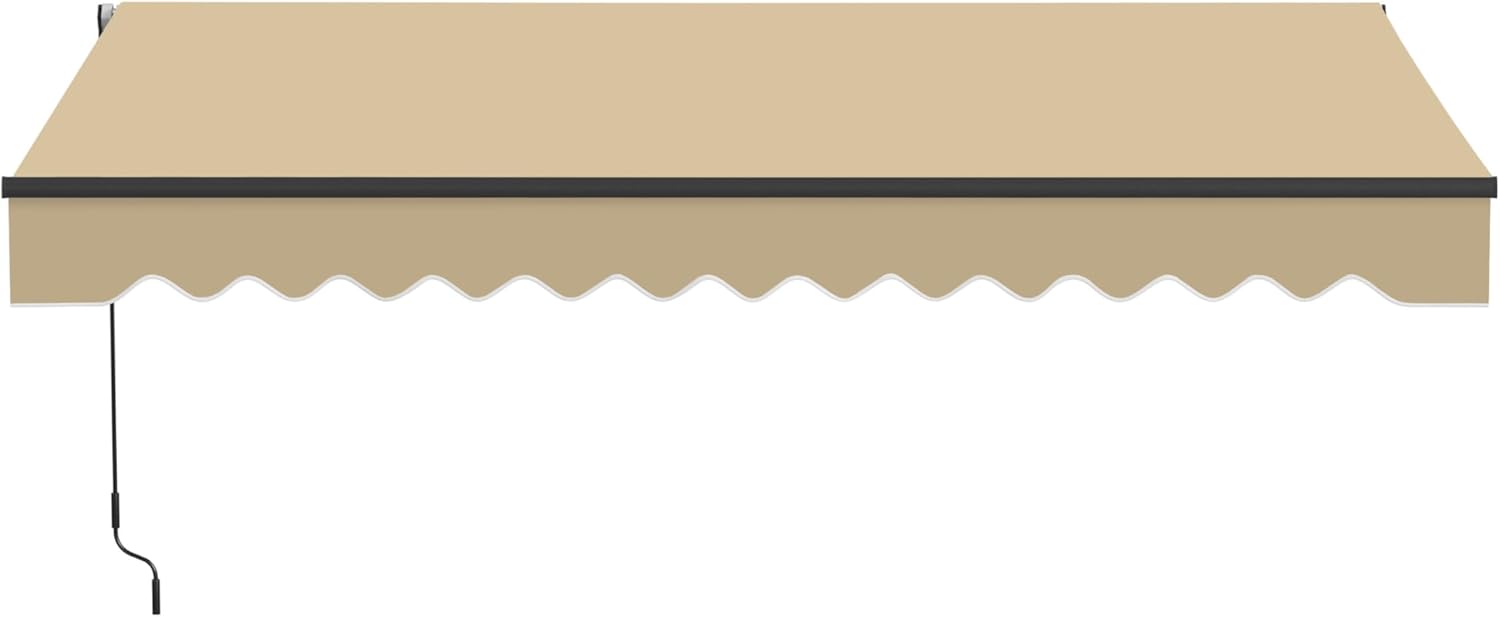 Aleko 13x10 Caribbean Style Manual Awning for Outdoor Shade