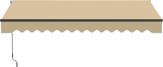 Aleko 13x10 Caribbean Style Manual Awning for Outdoor Shade