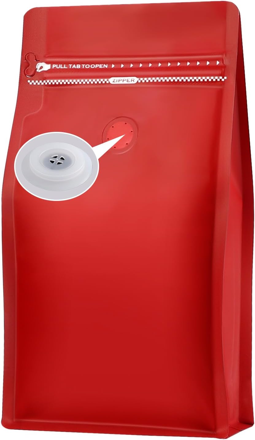 Coffee Bags with Valve for Fresh Storage of Beans and Snacks