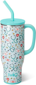 30 oz Mega Mug for Women - Scrub Life Nurse Tumbler with Handle