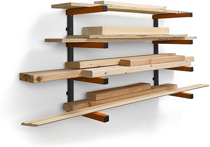 Bora Wood Storage Rack - Multi-Use Wall-Mounted Organizer