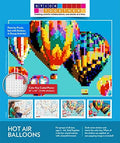 Huge Mosaic Puzzle Poster Kits - Large Hot Air Balloon Sticker Kit