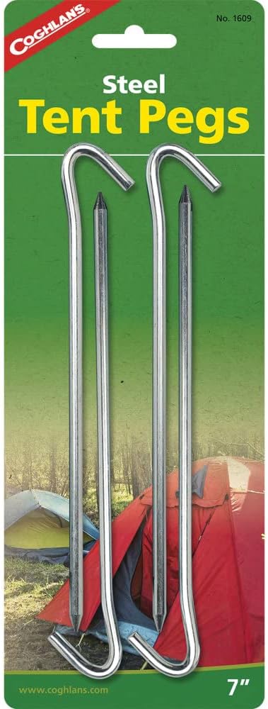Durable Coghlan's Steel Tent Pegs - Set of 4