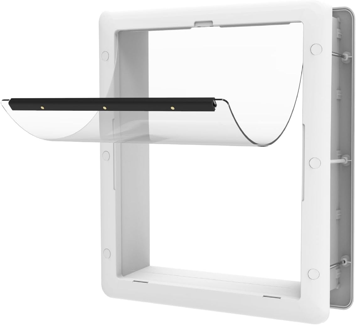 Essential Pet Door for Screens and Walls - Medium White