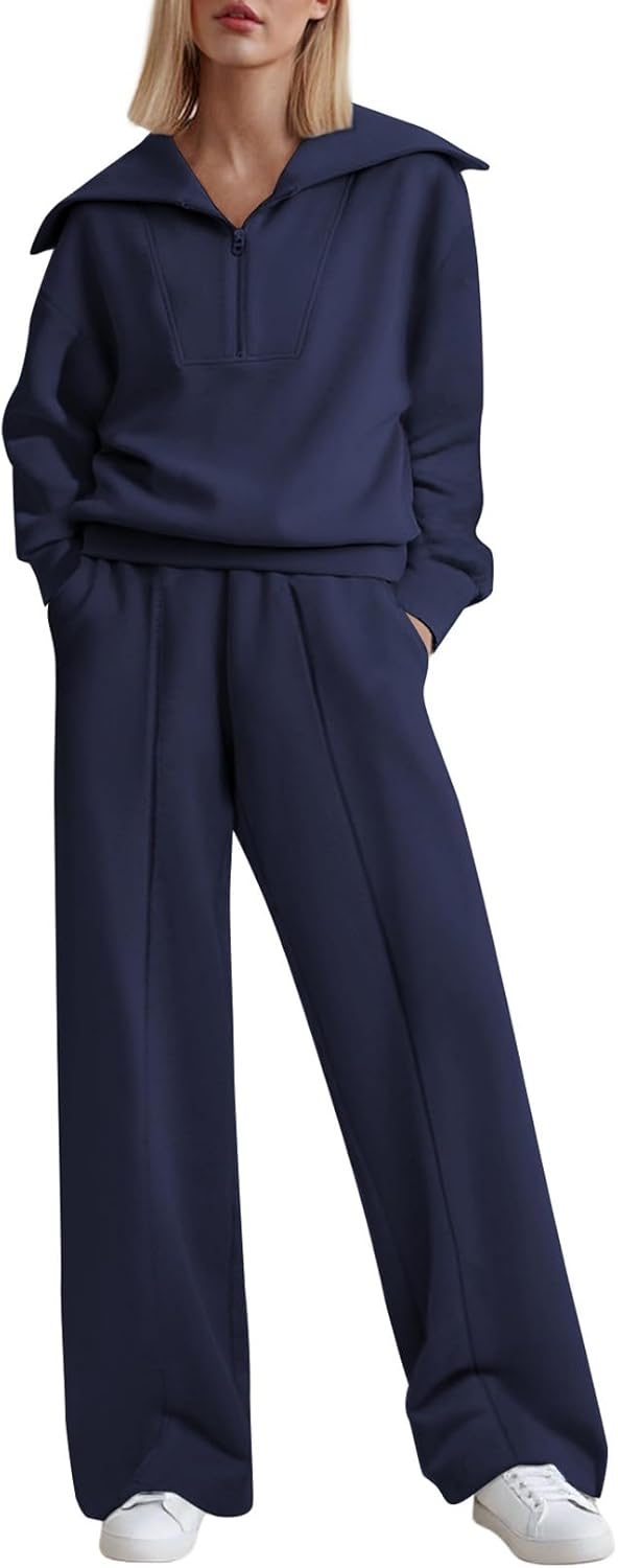 Stylish Aleumdr Two Piece Outfits for Women - Cozy Lounge Set