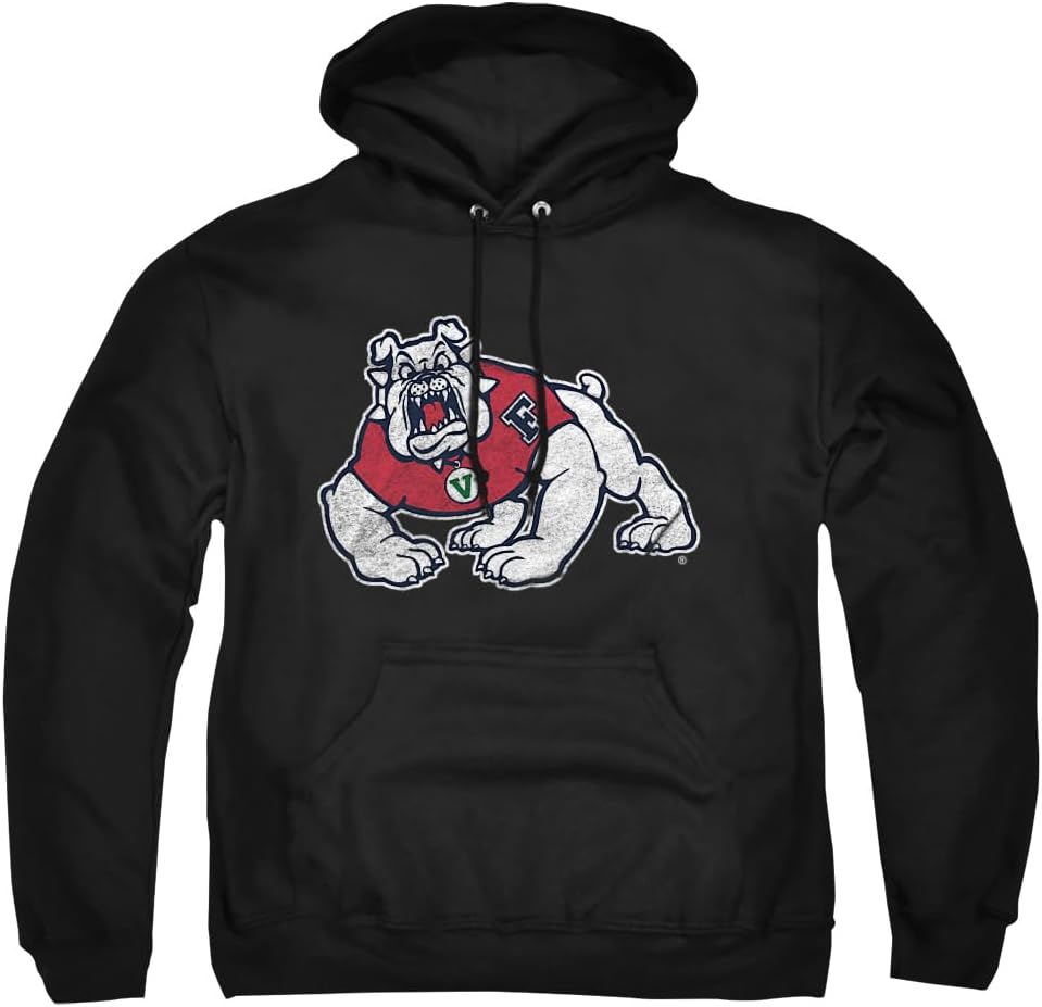 Official Collegiate Distressed Logo Adult Pullover Hoodie