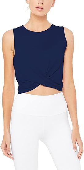 Bestisun Womens Cropped Workout Tops for Gym and Yoga Sessions