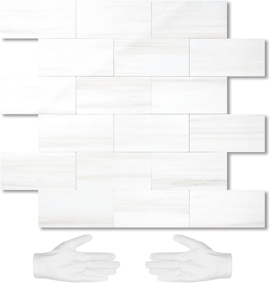 10-Sheet Subway Tile Peel and Stick Wall Tiles for Easy Decor