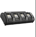 Makita DC18SF 18V Rapid Optimum 4-Port Charger - Fast Jobsite Charging