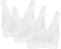 Women's 3 Pack Wireless Seamless Bras - Solid Color Comfort