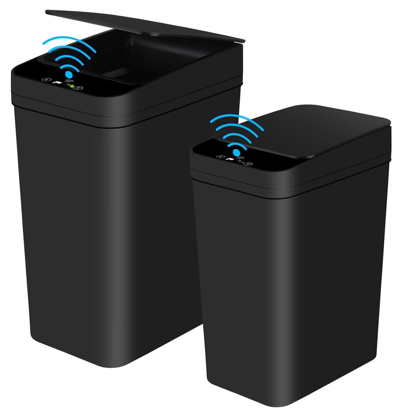 Touchless Motion Sensor Trash Can 2 Pack for Home Use