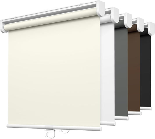 Cordless Roller Shades for Windows - 100% Blackout Blinds