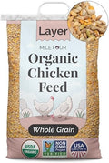 Mile Four Organic Chicken Feed Layer Whole Grain - Corn & Soy Free