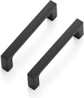 3-1/2 in Hole Centers Matte Black Cabinet Pulls - Solid Zinc Handles