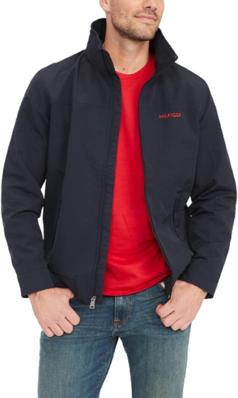 Tommy Hilfiger Men's Seated Fit Regatta Jacket for All Weather