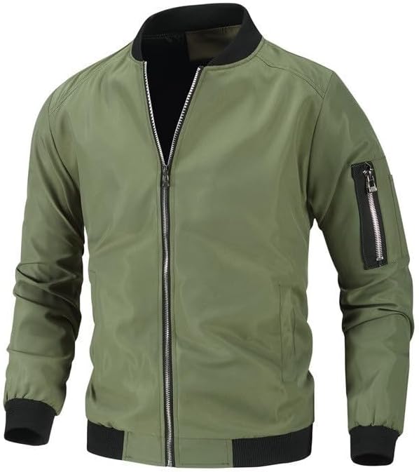 Kenhansion Lightweight Baseball Jacket for Men