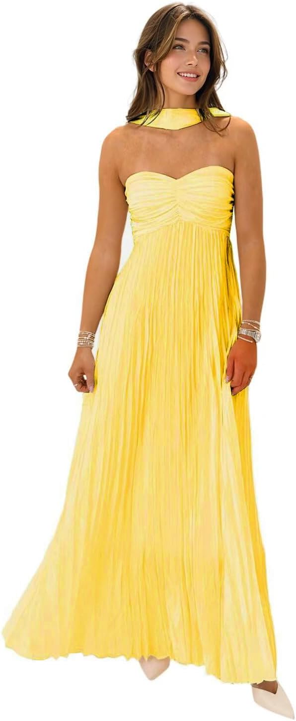 Elegant Strapless Bridesmaid Dresses with Scarf for 2025 Events