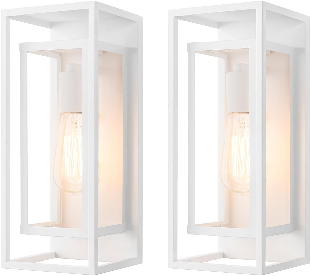 Classic Outdoor Wall Sconce 14in Waterproof Porch Light Pack of 2