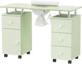 Manicure Table Nail Desk for Nail Tech - Dust Collector & Storage