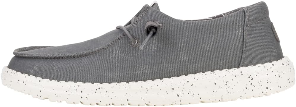Hey Dude Women's Wendy Chambray Lace-Up Loafer for Comfort