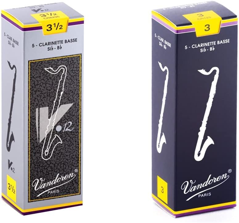Vandoren Bass Clarinet Reeds Strength 3.5 Bundle for Musicians