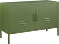 IRONFFICE Avocado Green Metal Storage Cabinet