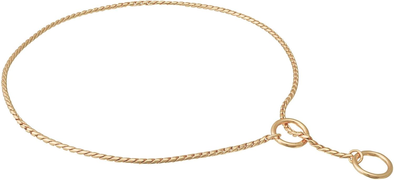 Alvalley Metal Chain Dog Show Collar - Adjustable Slip Collar