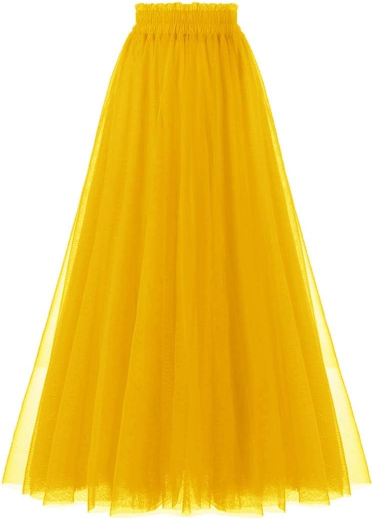 OBBUE Women's A Line Tulle Party Evening Tutu Skirts Review