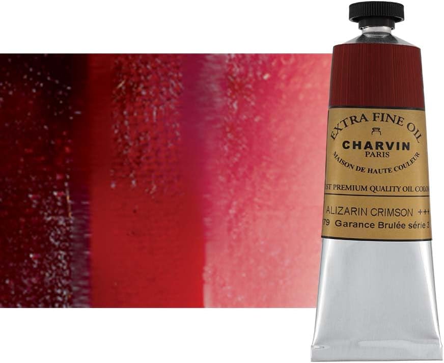 Charvin Extra Fine Oil Paint in Alizarin Crimson for Artists
