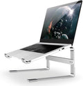 Laptop Stand Tall - Adjustable 10 to 18 in Aluminum Riser for Better