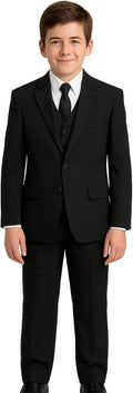 Boys Formal 5 Piece Suit with Shirt and Vest - Classic Occasion Wear