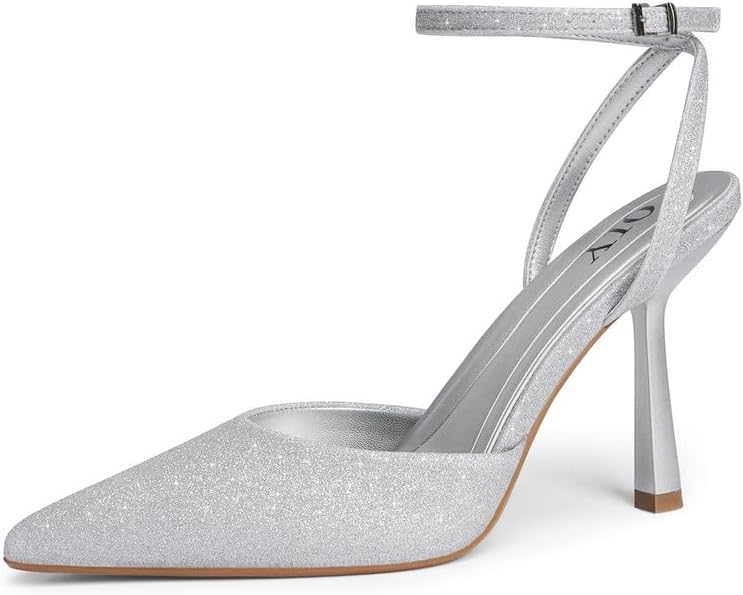 Closed Toe Ankle Strap Heels Women Pumps for Elegant Occasions