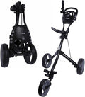 MacGregor Golf VIP 3 Wheel Golf Push Pull Cart - Foldable Lightweight