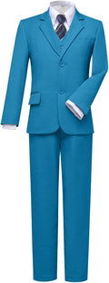 Visaccy Boys Suits Slim Fit Dress Clothes Ring Bearer (Style XLTV)