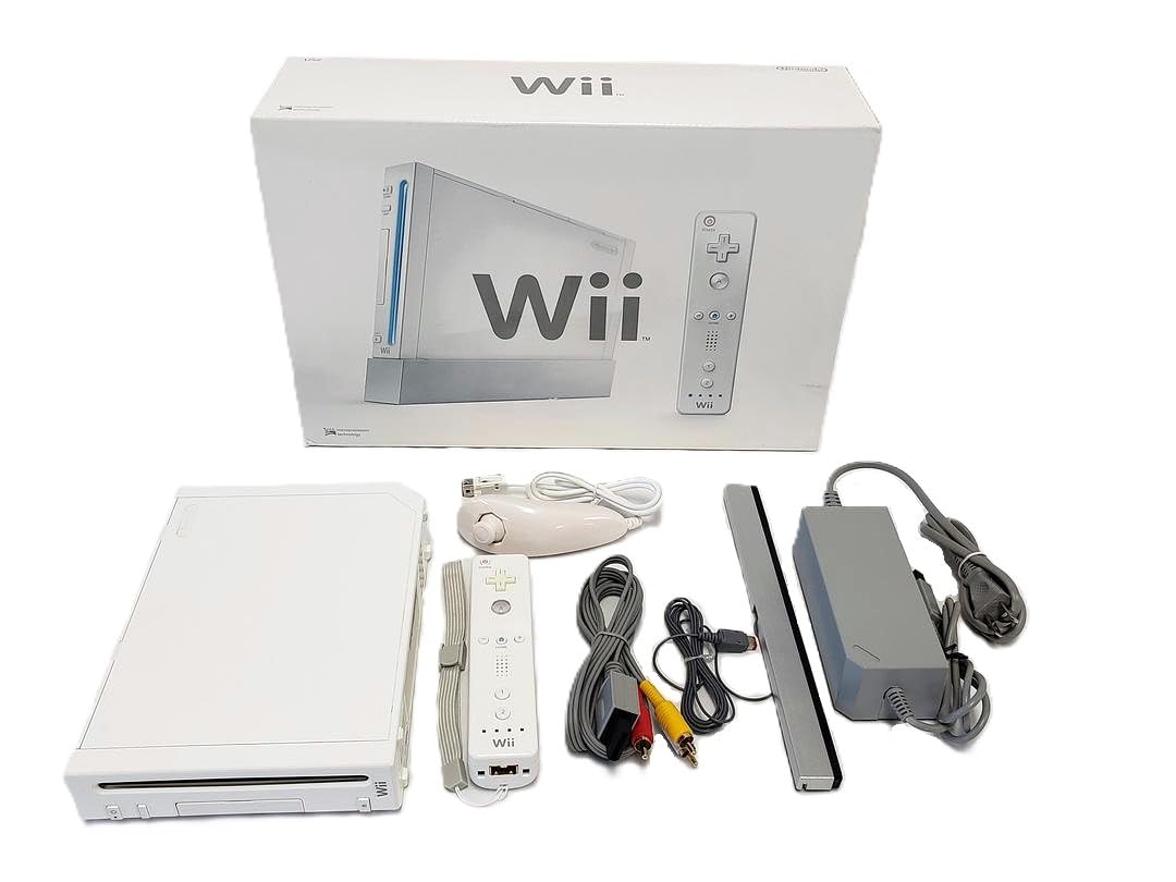 Nintendo Wii Video Game Console System Bundle with Controller