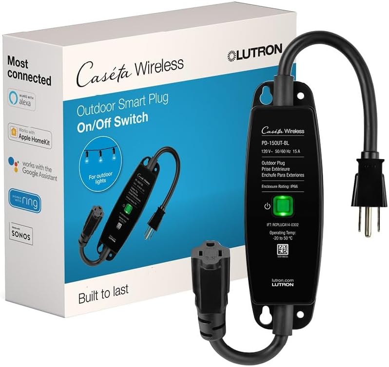 Lutron Smart Outdoor Plug for Effortless Summer Lighting Control
