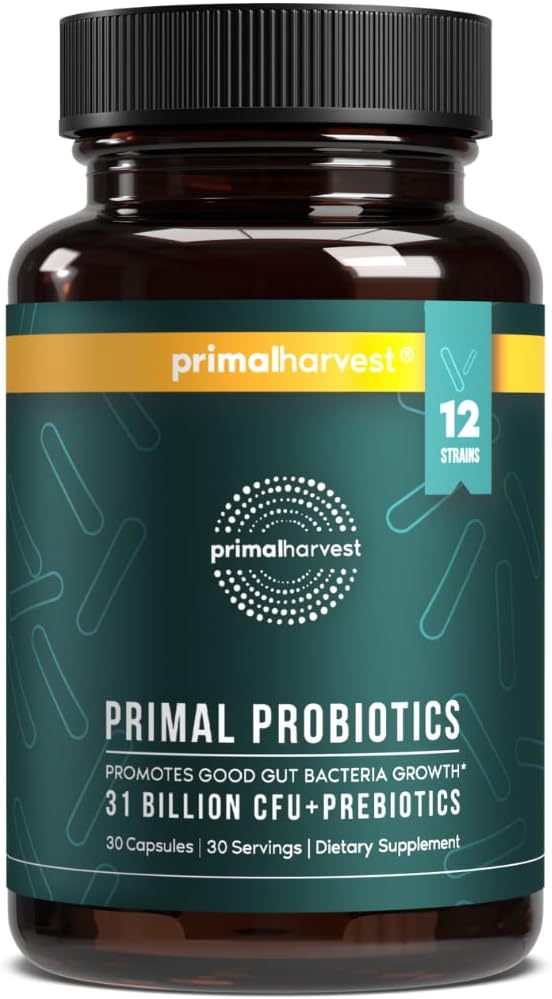 Primal Harvest Probiotics for Women & Men - Daily Gut Health