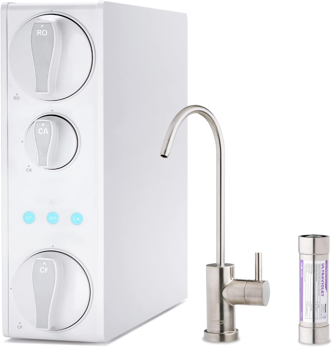 iSpring RO500AK-BN+UVF8 Tankless Reverse Osmosis Water Filter