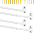 TYRON 4 Pack Screwed Sash Curtain Rod Adjustable 30-40 in - Slim
